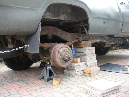 Dodge W200 suspensionlift nieuwe bladveren