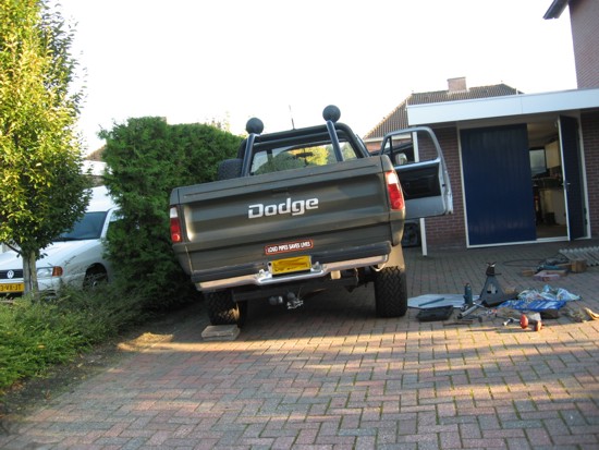 Dodge W200 suspensionlift nieuwe bladveren